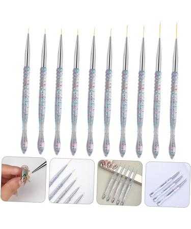 Ipetboom Nail Brush Kit 2sets Nail Art Drawing Pen Nail Art Liner Transparent Handle Nail Brush Manicure Tools Professional Kit De Manicura Nail Pens Brush Miniature Eyeliner Brush - Buy Online on GoSupps.com