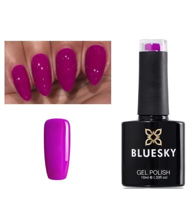Bluesky Nail Gel Polish Neon Pink Dark Pink Purple Color Purple Grape Gothic Neon 16 Spring Summer Color UV LED Soak Off 10ml