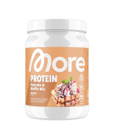 More protein pancakes and waffle mix neutral 450 g without adding sugar for fluffy delicious high protein pancakes tested quality-made in germany