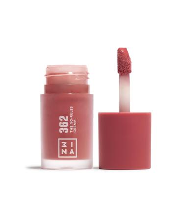 3ina make -up - The no -rules Cream 362 - pink - Liquid blush for eyes lips cheeks - blush with sweet almond oil - Cream blusher for natural and bright finish - vegan - cruelty free - Buy Online on GoSupps.com