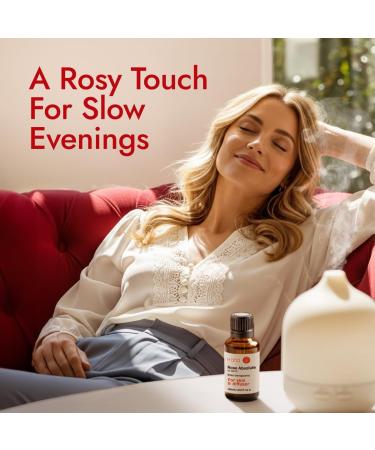 Hana Rose Essential Oil - 100% Pure Therapeutic Grade for Skin, Aromatherapy & Perfume (1 fl oz) - Buy Online on GoSupps.com