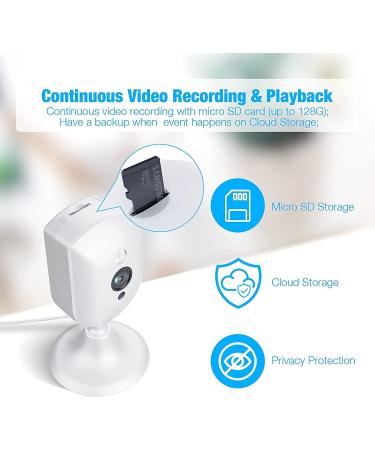Baby Monitor with Camera and Audio  1080P HD Pet Camera with Sound/Motion Detect  Plug-in Indoor Security Camera with Night Vision  2 Way Audio Nanny IP Cam for Home Surveillance-Alexa 1080p-1 Pack - Buy Online on GoSupps.com