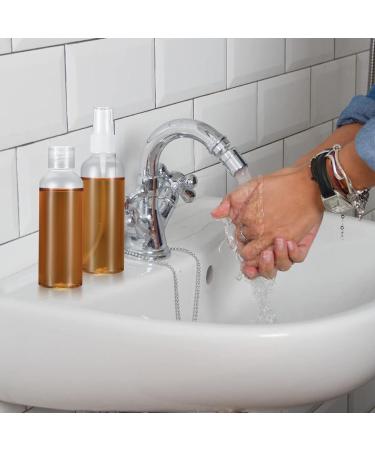 10 Piece Travel Bottles Set - 100ml Flip-Cap & Spray Bottles with Funnels Labels & Pen | Perfect for Cosmetics & Travel - Buy Online on GoSupps.com