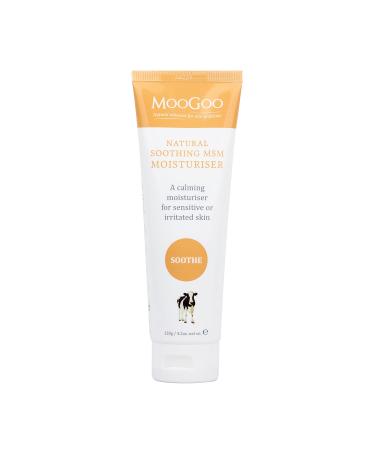 MooGoo - Soothing MSM Moisturizer - A natural  lightweight lotion for sensitive  irritated  red  itchy skin - A calming  gentle cream for face and body  men and women  all ages and skin types - 120g 4.2 Ounce (Pack of 1)