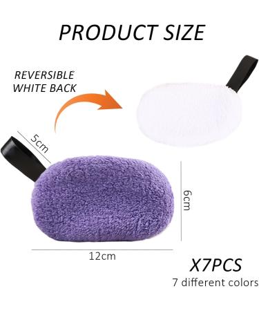 7-Piece Double-Sided Face Wash Puff Washable Makeup Remover Wipes Reusable Cotton Pads Cleansing Pads Makeup Remover Pads Reusable and Washable Cotton Pads - Buy Online on GoSupps.com