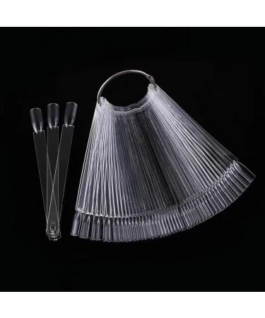 100 PCS Clear Fake Nail Swatches Display Sticks - Nail Art Tips Color Sticks for Gel Polish Practice - Buy Online on GoSupps.com