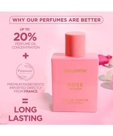 Be'llaVita Luxury Fresh Unisex EDT & Rose EDP Perfumes Combo Pack of 2 Premium Long Lasting Fragrance Scents for Men & Women W 100 Ml each - Buy Online on GoSupps.com