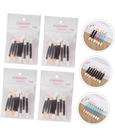 Baluue 40pcs Sponge Stick Sponge Applicator Double Ended Makeup Brush Lip Gloss Applicator Plastic Abs - Buy Online on GoSupps.com