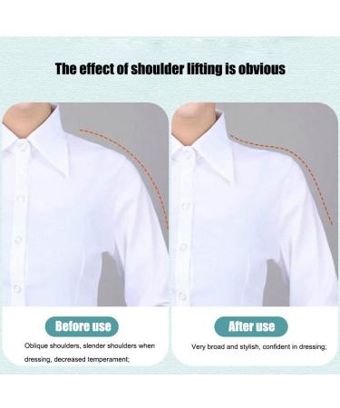2 Pairs/4 PCS Silicone Shoulder Pads Invisible Shoulder Pads Anti-Slip Shoulder Push-Up Pads Shoulder Enhancer Adhesive Sticky Support Height Enhancer for Womens Clothing (Transparent +Skin) - Buy Online on GoSupps.com