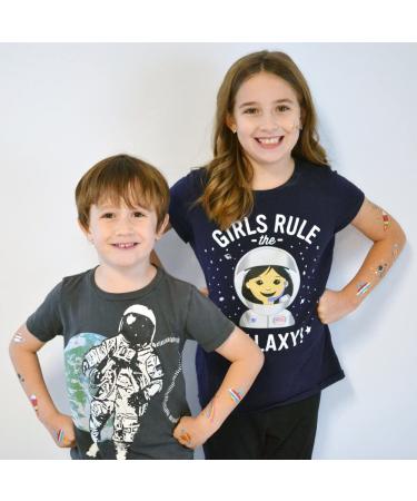 Space Explorer Variety Set - 25 Premium Waterproof Foil Kids Temporary Tattoos by Flash Tattoos - Buy Online on GoSupps.com