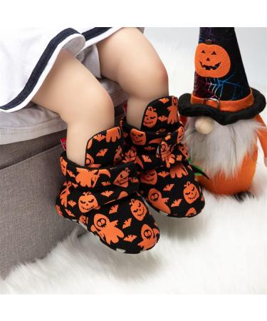 Infant Snow Boots | Soft Anti-Skid Sole | Winter Booties 0-6 Months | Orange - Buy Online on GoSupps.com