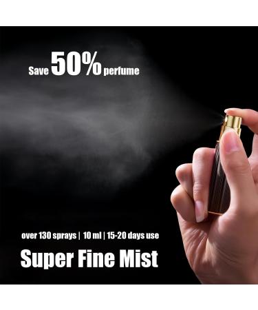 Travelofo Perfume Atomiser Perfume Travel Bottle 10ML Refillable Perfume Spray Bottle Easy to Refill Empty Atomiser Bottle for Purse Handbag Pocket and Luggage (Gold) - Buy Online on GoSupps.com