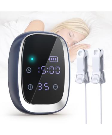 KTS Sleep Aid Device for Insomnia CES 2.0 New Upgraded Hypnotic Muscle & Nerve Stimulator for Anxiety Migraines and Headaches Rechargeable and Portable to Fall Asleep Faster