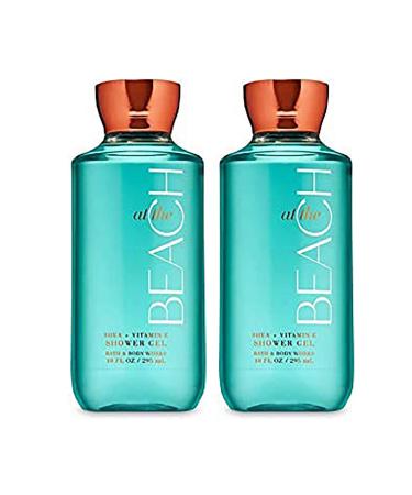 Bath & Body Works At The Beach Shower Gel Gift Sets For Women 10 Oz 2 Pack (At The Beach)