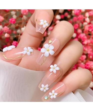 Pasotim 6 Boxes of 3D Light Changing Nail Flower Accessories with or Silver for DIY Art Decoration Supplies - Buy Online on GoSupps.com