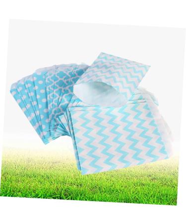 SKISUNO Candy Bag 24pcs Candy Shape Container Paper Mixed Party Patterns Wavy Wedding Blue Dot Bags Birthday Striped Sacks - Buy Online on GoSupps.com