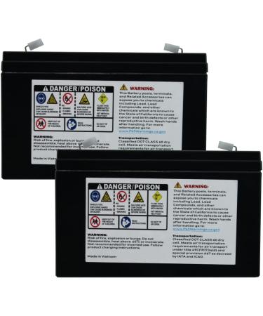 PowerStar 2 Pack 6V 10AH SLA Battery RBC52 for Tripplite | 2 Year Warranty | International Shipping Available - Buy Online on GoSupps.com