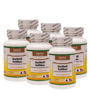 DoWell SelMax - 200 mcg Fermented Selenium Yeast Dietary Supplement Lab Tested Made in U.S.A Proprietary 90 Capsules Veggie Cap (6)