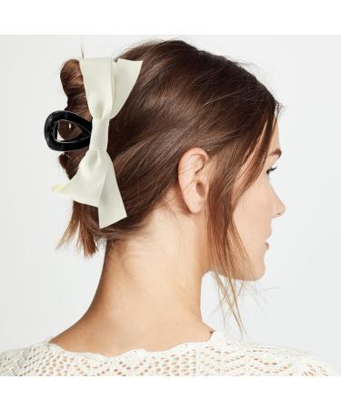 Set of 4 Big Bow Hair Claw Clips for Thick Hair - Non Slip Hair Bows for Women and Girls - Buy Online on GoSupps.com