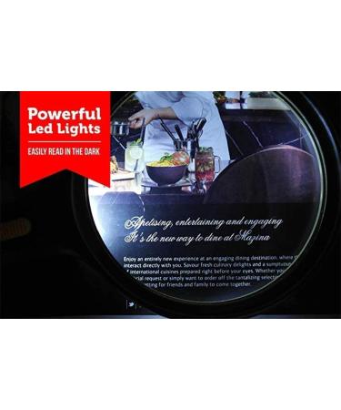 Magnifying Glasses Vision aids 20x Handheld Magnifying Glass 12 Led Light Reading and Uv Light 4inches Illuminated Magnifier- for Reading Inspection Exploring Hobbies and More-White Stationery Office - Buy Online on GoSupps.com