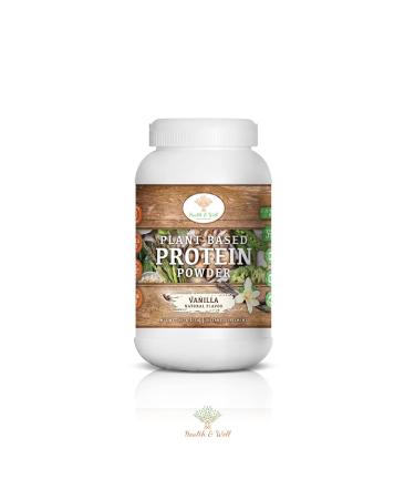 Health & Well Plant-Based Protein Powder Contains Three Vegan proteins and Eight Different Super Fruits (Vanilla)