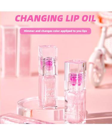 Color Changing Lip Oil - Hydrating Glitter Gloss Long Lasting Shimmery Finish Non-Sticky Formula - 1 PC - Buy Online on GoSupps.com