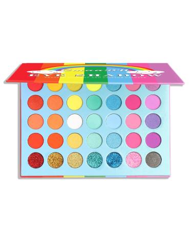 FAEYLI 35-Color Eyeshadow Palette | High Pigmented Matte & Glitter Shades | Long-Lasting Eye Makeup - Buy Online on GoSupps.com