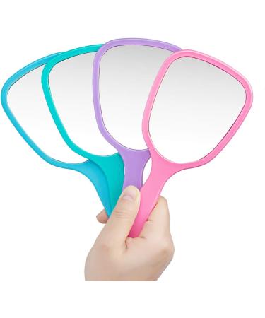 8PCS Handheld Makeup Mirrors for Travel, Camping, and Home | Portable Personal Cosmetic Mirror - Buy Online on GoSupps.com