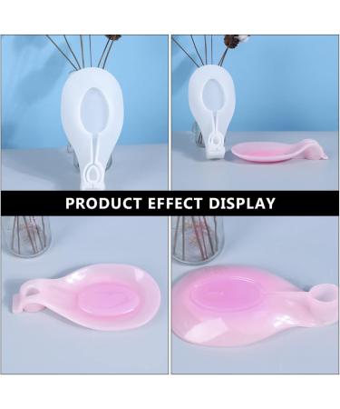 NUOBESTY Spoon Rest Mold Silicone Molds Fruit Tray Soap Dish Mold Coaster Silicone Mold Epoxy Abrasives White 23X13CM - Buy Online on GoSupps.com