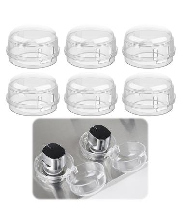 Yuragim 6 pieces of child lock stove rotary buttons stove switch protection kitchen gas stove Knob covers stove switch protection kitchen gas stove button covers house oven/stove/gas stove