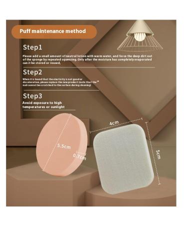 Buy Makeup Sponge Face Powder Puff - Wet & Dry Foam Pads for All Skin Types - 40 Piece Set - Buy Online on GoSupps.com