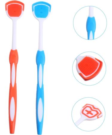 Healeved Tongue Cleaning Brush - 6 STK Metal Tongue Cleaner for Adults | Effective Oral Care Tools for Fresh Breath | Durable Nanoplastic Design | 19.5x3x0.6cm - Buy Online on GoSupps.com