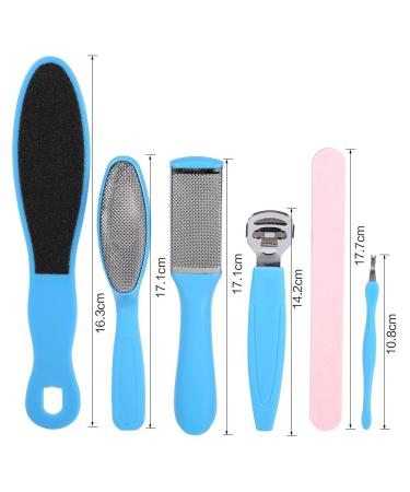 Professional 8-Piece Pedicure Tools Kit | Hard Skin Remover & Foot Care Tools for Smooth Feet - Buy Online on GoSupps.com
