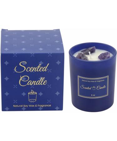 Scented Candles for Men | Wood & Vanilla Soy Candle | Black Crystal Holiday Candle | Premium Home Fragrance - Buy Online on GoSupps.com