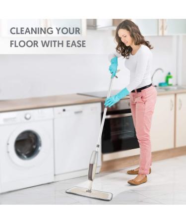 3 Pack Reusable Microfiber Spray Mop Pads - Washable Flat Replacement Heads for Dust, Wet or Dry Floor Cleaning - Grey - Buy Online on GoSupps.com