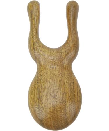 Portable Sandalwood Gua Sha Massager - Ergonomic Multifunctional Tool for Face & Body Tension Relief | International Shipping Available - Buy Online on GoSupps.com