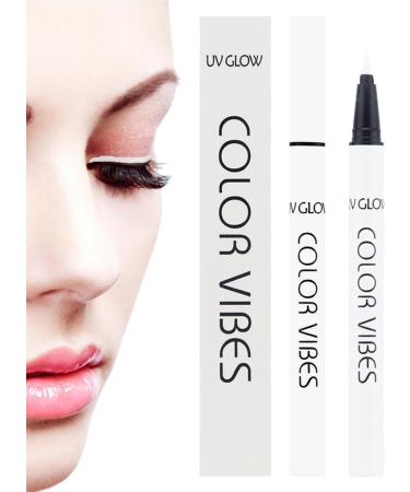 Neon Eyeliner Matte Colored Eyeliners Waterproof Smudge-Proof 8 Colors - Glow in The Dark Eyeliner for Halloween Eye Face Body Paint Makeup Shakven White 1 count (Pack of 1) - Buy Online on GoSupps.com