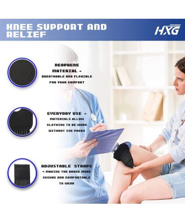Hivexagon Knee Cooling Pads - Adjustable Elastic Strap Ice Bag (HG217) for Instant Pain Relief & Swelling Reduction - International Shipping Available - Buy Online on GoSupps.com