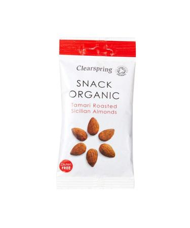 Clearspring Clearspring Organic Tamari Roasted Sicilian Almonds Snack 12 x 30 g