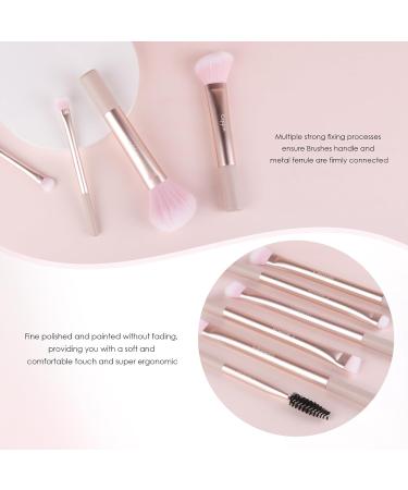 10-Piece Small Makeup Brush Set | Premium Synthetic Bristles for Blending Contouring & Highlighting | Ideal Travel & Personal Use - Buy Online on GoSupps.com