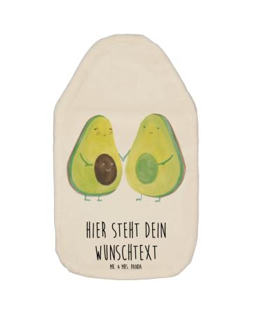 Mr. & Mrs. Panda Personalized heat bottle Avocado couple - personalized gifts avocuddle love warming pillows with names personalized white