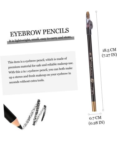 Angoily 16 pcs Makeup Girls Pencil Beauty -in- for Built-in Tool in Eyebrow Pencils with Sharpener A 1 count (Pack of 1) Blackx2pcs - Buy Online on GoSupps.com