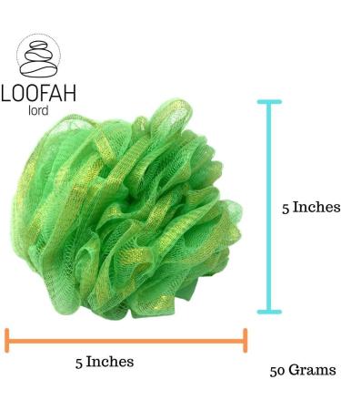 Buy 20 Large Elegant Zari 40g Golden Lace Bath Loofahs - Wholesale Bulk Assorted Colors | Premium Shower Accessories - Buy Online on GoSupps.com