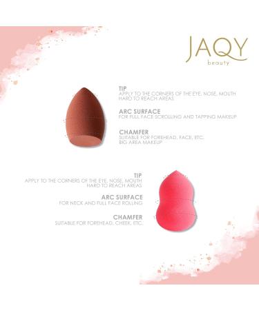 Set of 3 Latex-Free Makeup Sponges with Elegant Holder - Perfect Gift in Pink | International Shipping Available - Buy Online on GoSupps.com
