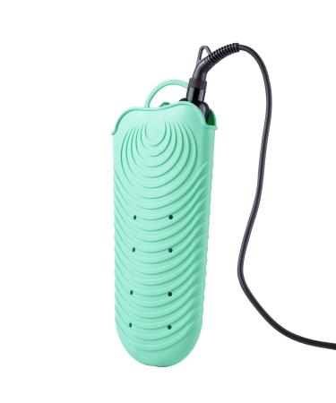ZAXOP Silicone Heat Resistant Holder Mat Pouch for Flat Iron,Curling Iron,Hot Hair Tools (mintgreen)