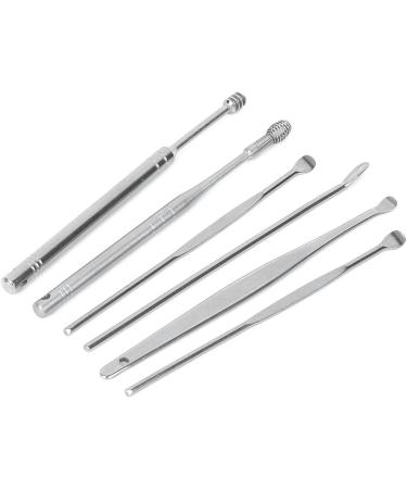 LIANGLIDE Stainless Steel Earwax Removal Kit - 6pcs Set with Box | Earwax Picker & Remover Cleaning Tool - Buy Online on GoSupps.com