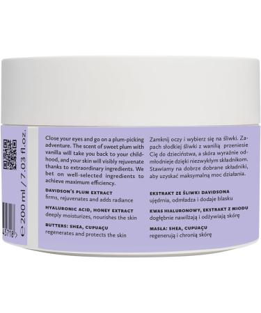 Hagi Plum Picking Body Cream Australian Plum & Hyaluronic Acid With Honey Extract Shea Butter and Cocoa Butter Deeply Nourishing & Moisturizing 200 ml - Buy Online on GoSupps.com