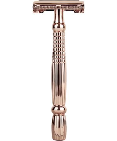 Schick Hydro Silk Rose Gold Double Edge Safety Razor + 10 Blades - Buy Online on GoSupps.com