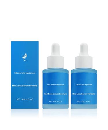 Lot de 2 S rum Capillaire Aux Peptides De Cuivre Anti-Chute Et Fortifiant Stimule La Croissance Des Chevelure S rum Sans Rin age Pour Cheveux Plus pais Et Plus Forts Pour Tous Types De Cheveux