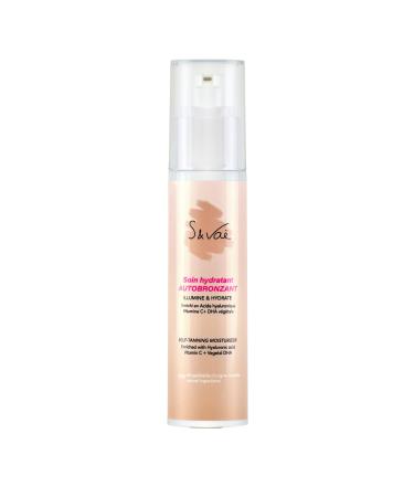 Moisturizing Self Tanning Face Care, Hyaluronic Acid & Vitamin C, Gradual Tan, 50 ml, S and Vaë
